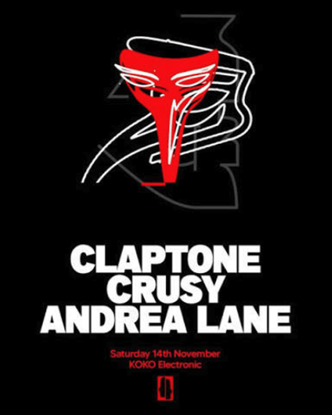 Claptone at KOKO London Saturday 14 November 2026