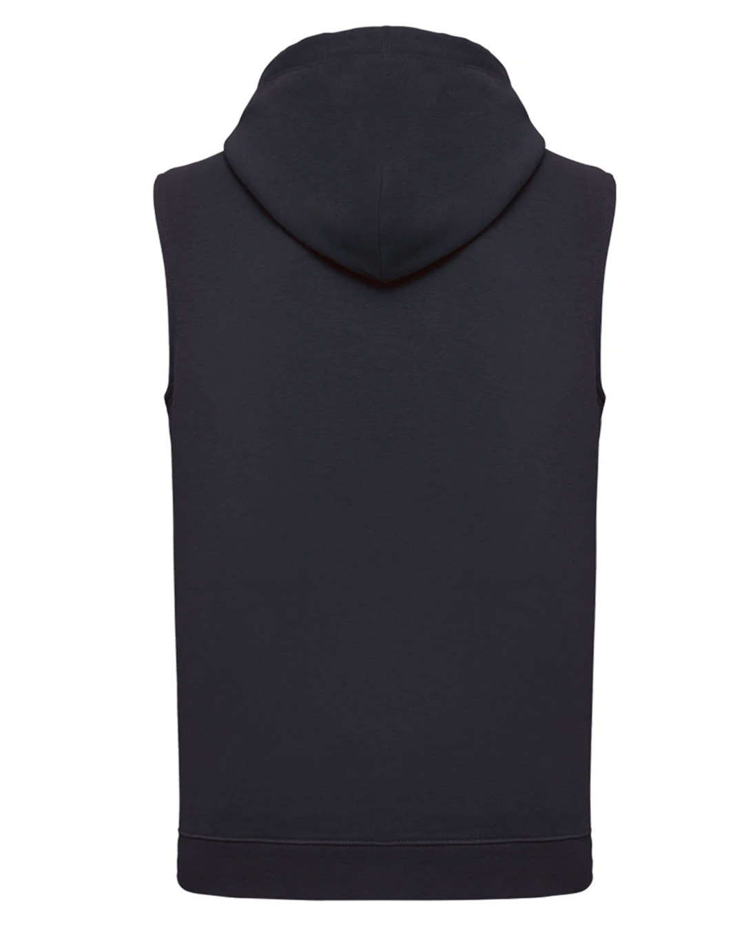 Navy PA393 sleeveless hoodie back